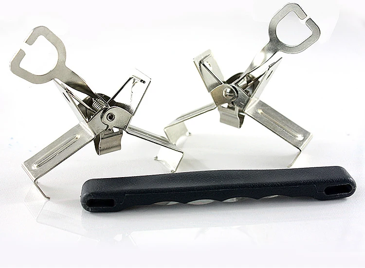 ZHONGSHENG with Hide Substance Handle Stainless Steel Separation Clip Large Size Clip Oil Painting Separation Clip