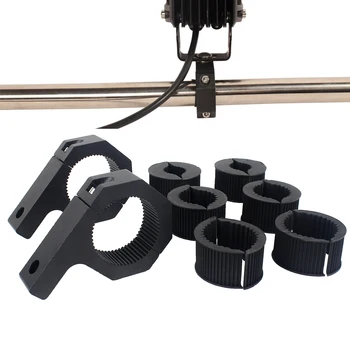 

LED HID Work Light Mounting Brackets Horizontal Bull Bar Mount LED Tube Clamp Roll Bar Cage Holder For 4x4 Off road Car