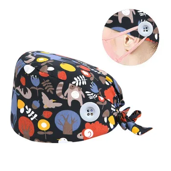 

Mouth Face Cover Masque Cap With Buttons Bouffant Hat With Sweatband For Womens And Mens Mascarillas Маска Mondkapjes Mascarilla