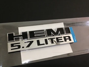 

2PCS 5.7 LITER NAMEPLATE DECAL HEMI 5.7 LITER EMBLEM