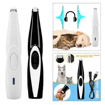 

Dog Cat Foot Hair Trimmer USB Rechargeable Pet Grooming Tool Mini Electrical Hair Clipper Shaving Trimming Haircut Machine