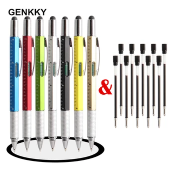 

2+20/Set 7 colors novel Multifunctional Screwdriver Ballpoint Pen Touch Screen Gift Tool School office supplie stationery pens