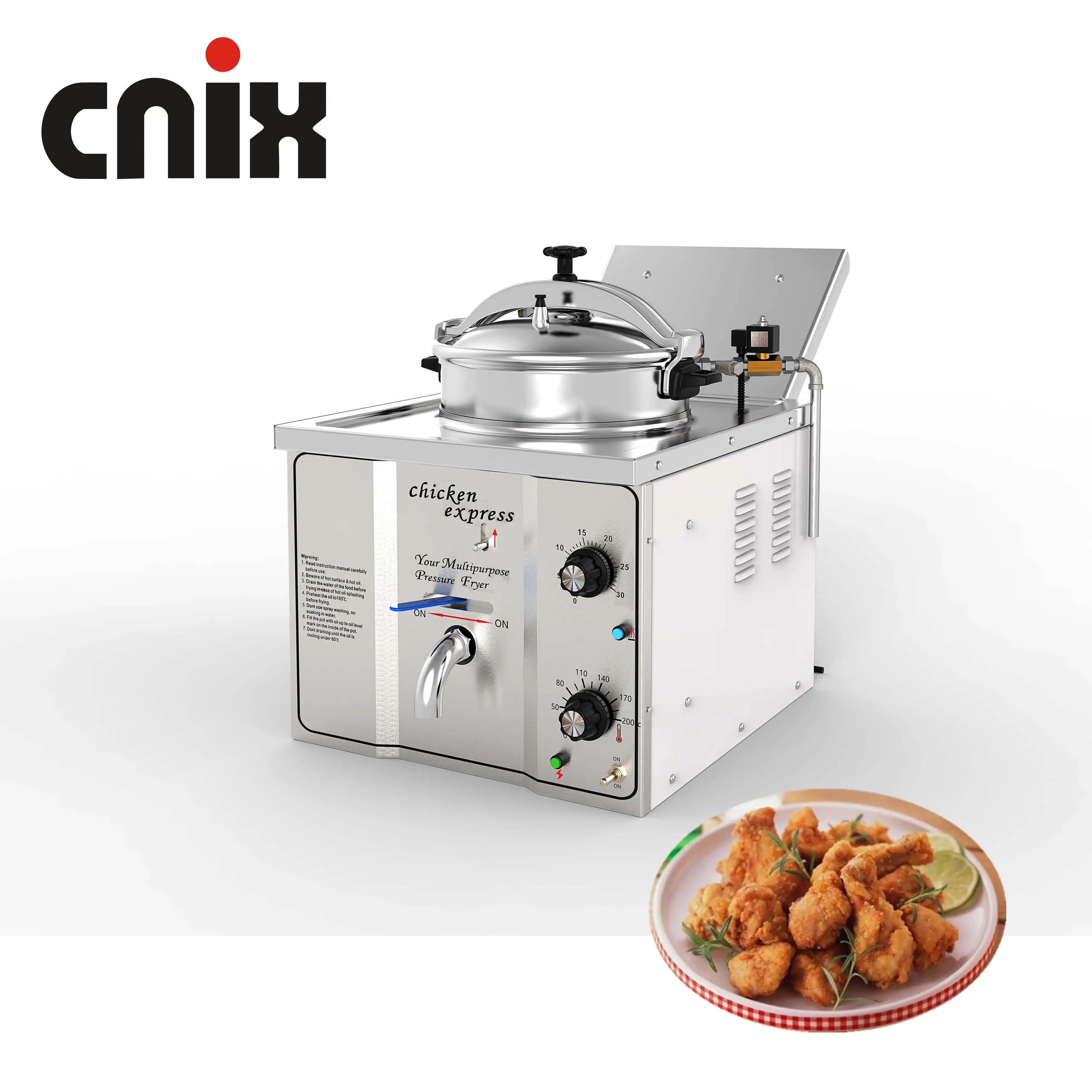 Commercial Electric 16l Pressure Fryer Mdxz16b Cooking Countertop Timer Deep Fryer With 304