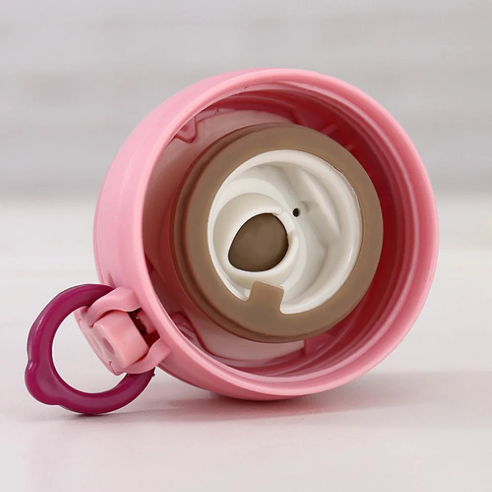 Vacuum Thermos Cup Insulation Cup Bounce Cover Fashion Stainless Steel Bottle 350 Ml Business Trip Heat Preservation Creative
