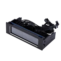 Capteur de température pour ordinateur, contrôleur de vitesse Cpu à 4 ventilateurs, Interface 3 broches + 4 broches, panneau avant de refroidissement Lcd, 5043 