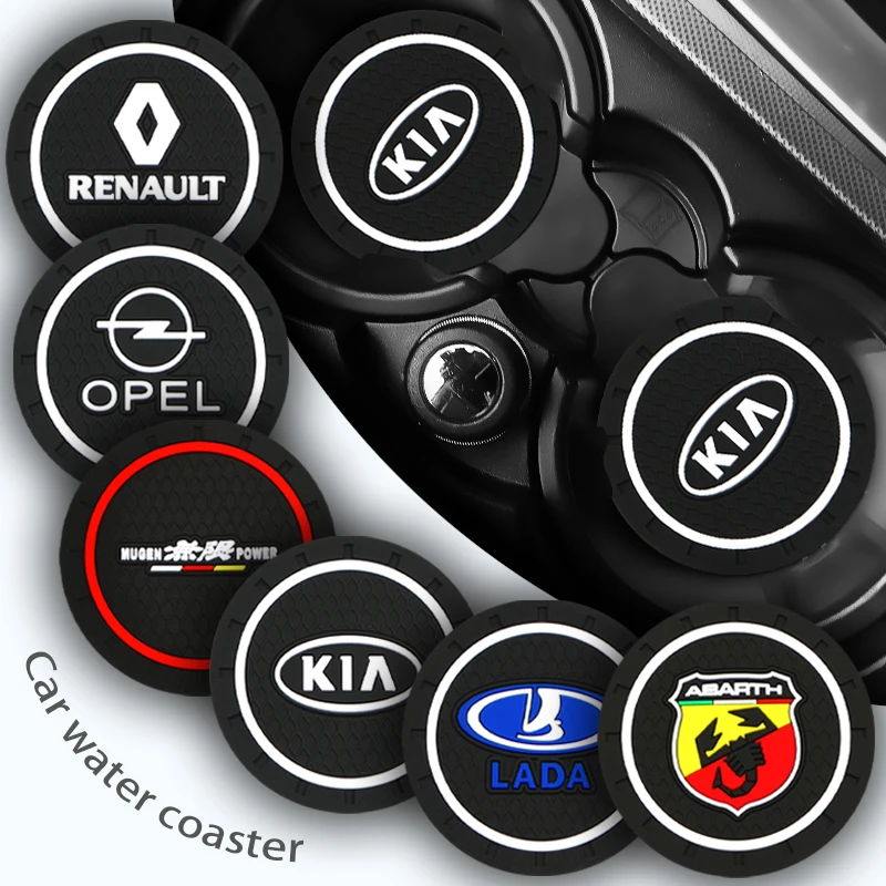 1/2 шт. автомобильный нескользящий коврик для стакана Mitsubishi Kia Dodge Toyota Honda BMW Audi