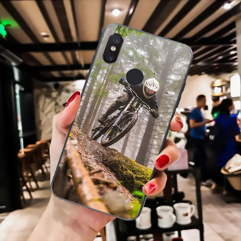 MaiYaCa Amazing mountain bike Bicycle MTB design Phone Case for Xiaomi Redmi8 4X 6A 9 8T Redmi 5 5Plus Note5 7 Note8pro 9 9pro xiaomi leather case chain Cases For Xiaomi