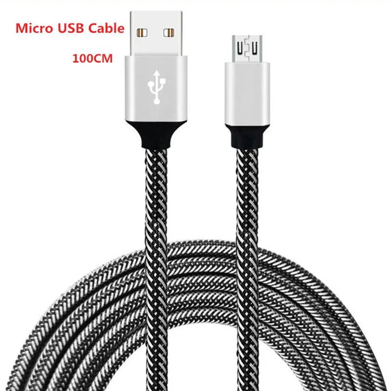 Micro USB телефонный кабель Универсальный зарядный кабель 100 см провод для быстрой зарядки для Redmi 7A 6A 5A 4X Note 6 pro samsung Galaxy S6 S7 edge