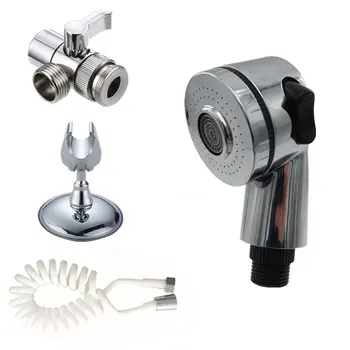 

Shower head ABS plating Faucet Washing Kit Pure copper facade aerator Flexible Dual-purpose water regulation