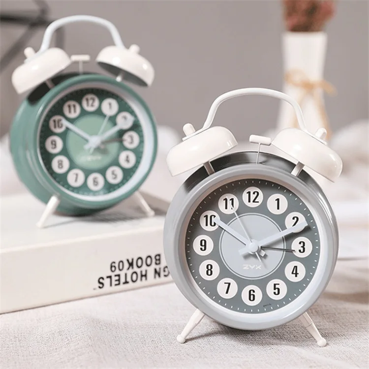 New Mini Student Children's Bedside Alarm Clock With Night Light