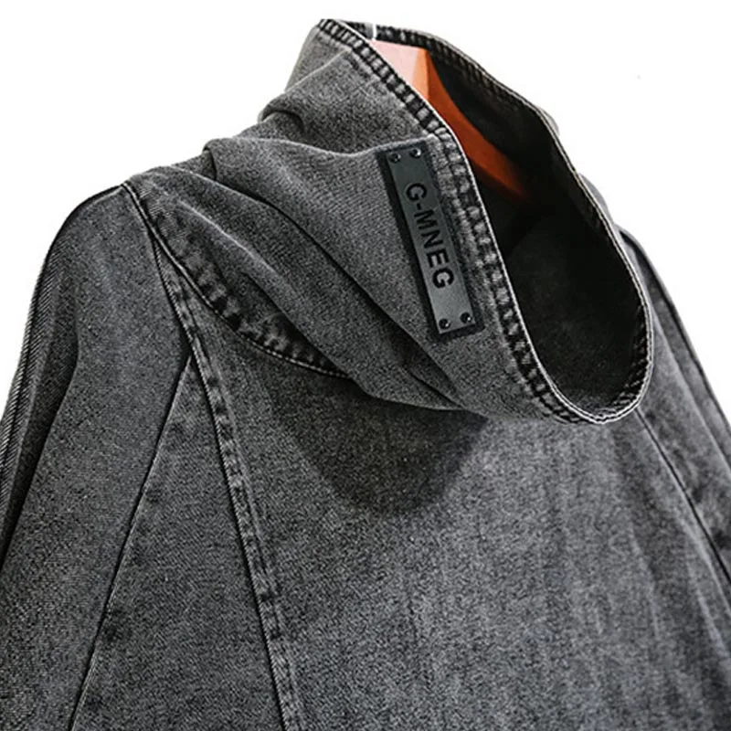  oversize Denim sweatshirts hoodies women plus size batwing loose Harajuku turtleneck sweatshirt wom