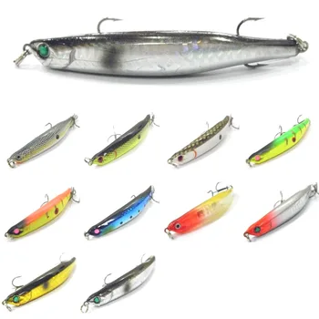 

wLure 8.3g 8.9cm Small Size Bend Minnow Dying in Water Twitch Lure on Subsurface Slow Sinking Carp Bait Fishing Lure W624