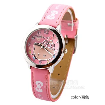 

Cute Quartz Children Watch Girl Cartoon Girl Hello Kitty Watch Birthday Gift