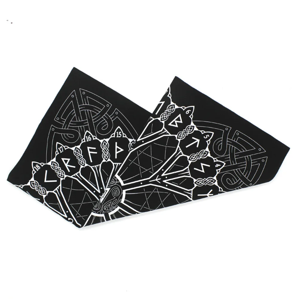 Desktop Flannel Cover Astrology Professional Playing Cards Divination Entertainment Altar Board Game Tarot Tablecloth 49x49cm