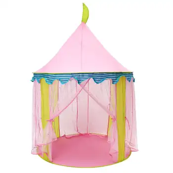 

Large Princess Castle Girls Play House Indoor Outdoor Doom Kids Play Tent Pink