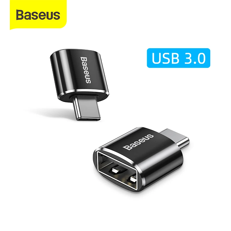 Baseus USB C Adapter OTG Typ C zu USB 3,0 Adapter 3 Typ-C Adapter Kabel Für Macbook pro air Samsung S20 S10 USB OTG