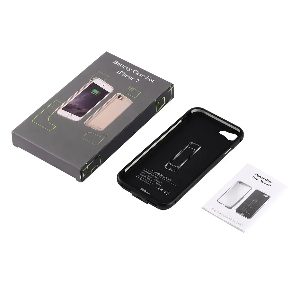 

2800mAh Charging & Protection 2 in 1 Ultra Slim Battery Backup Case Charger Pack Power Battery Case with Stand for IPhone 7