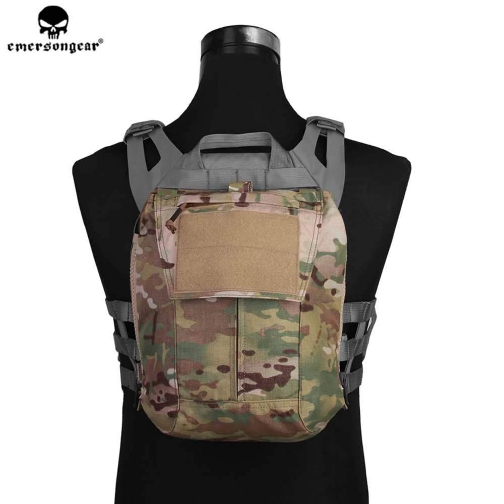 Emersongear Tactical Pouch Zip ON Panel For Plate Carrier Back Pack