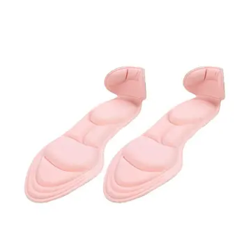 

Two-in-one Insole Heel Stickers Breathable Sweat-absorbent Anti-slip Shock Absorption Arch Massage High Heel Cushion Female