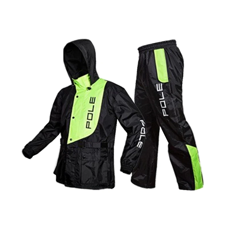 Fashion raincoat men waterproof raincoat suit motorcycle rain jacket poncho large size rain coat outdoor sport suit coat