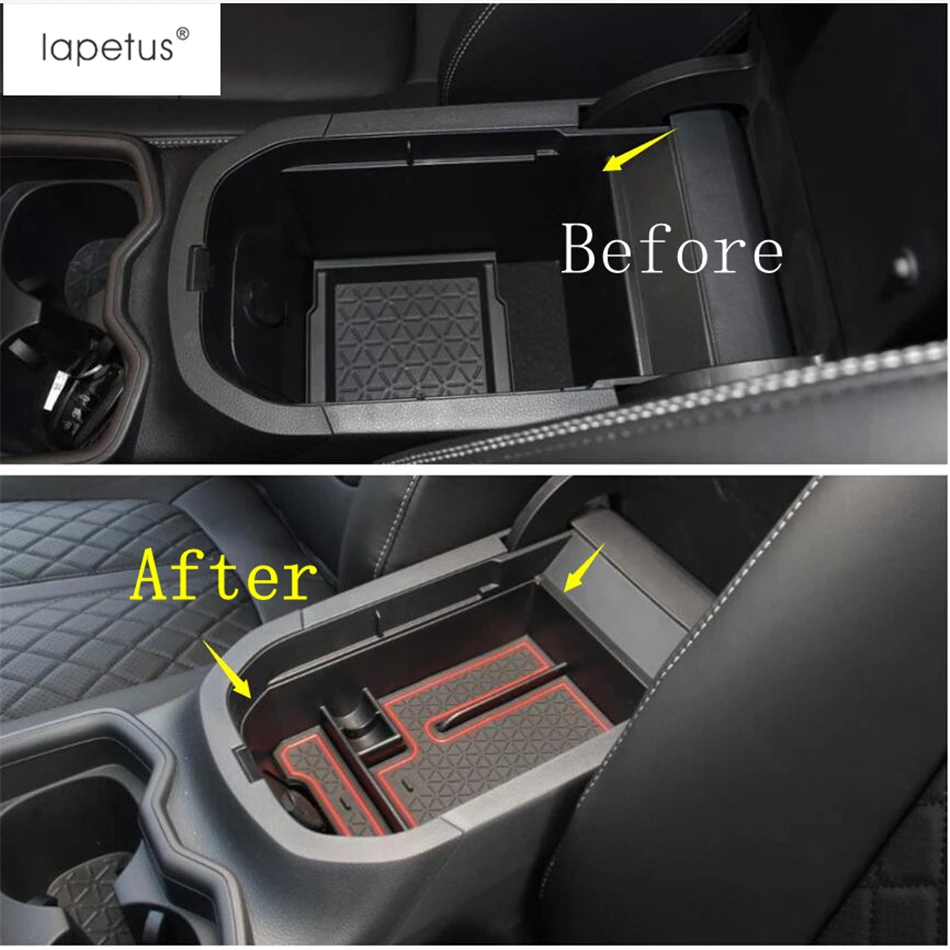 

Lapetus Accessories Fit For TOYOTA RAV4 RAV 4 2019 2020 Plastic Central Control Multifunction Container Storage Box Cover Kit