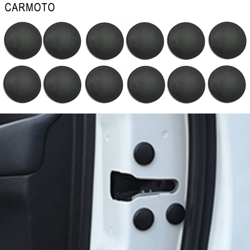 

Car Interior Door Lock Screw Protector Stickers Cover Anti-Rust Cap Trim Stickers Car Door Lock Screw Protector Cover Universal