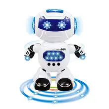Игрушки для детей, робот для танцев и музыки, детские электрические игрушки, робот для танцев Hyun, вращающийся светильник, музыка
