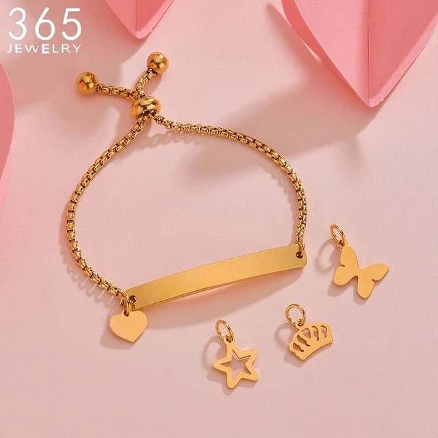 Bracelet femme personnalisé avec médaillon cœur