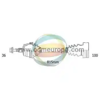 

5Q0407272H TRANSMISSION FRONT RIGHT SKODA OCTAVIA SALOON (1Z3)