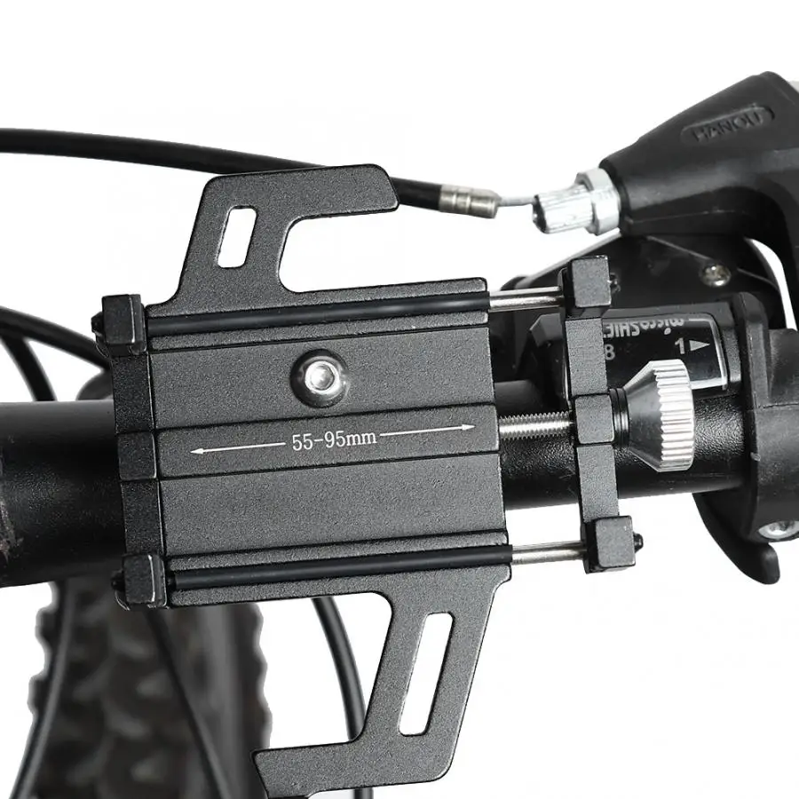 Rainproof Aluminum Alloy Bike Mobile Phone Bracket Mount Cellphone Bicycle Handlebar Holder Bicycle Phone Holder Accessories
