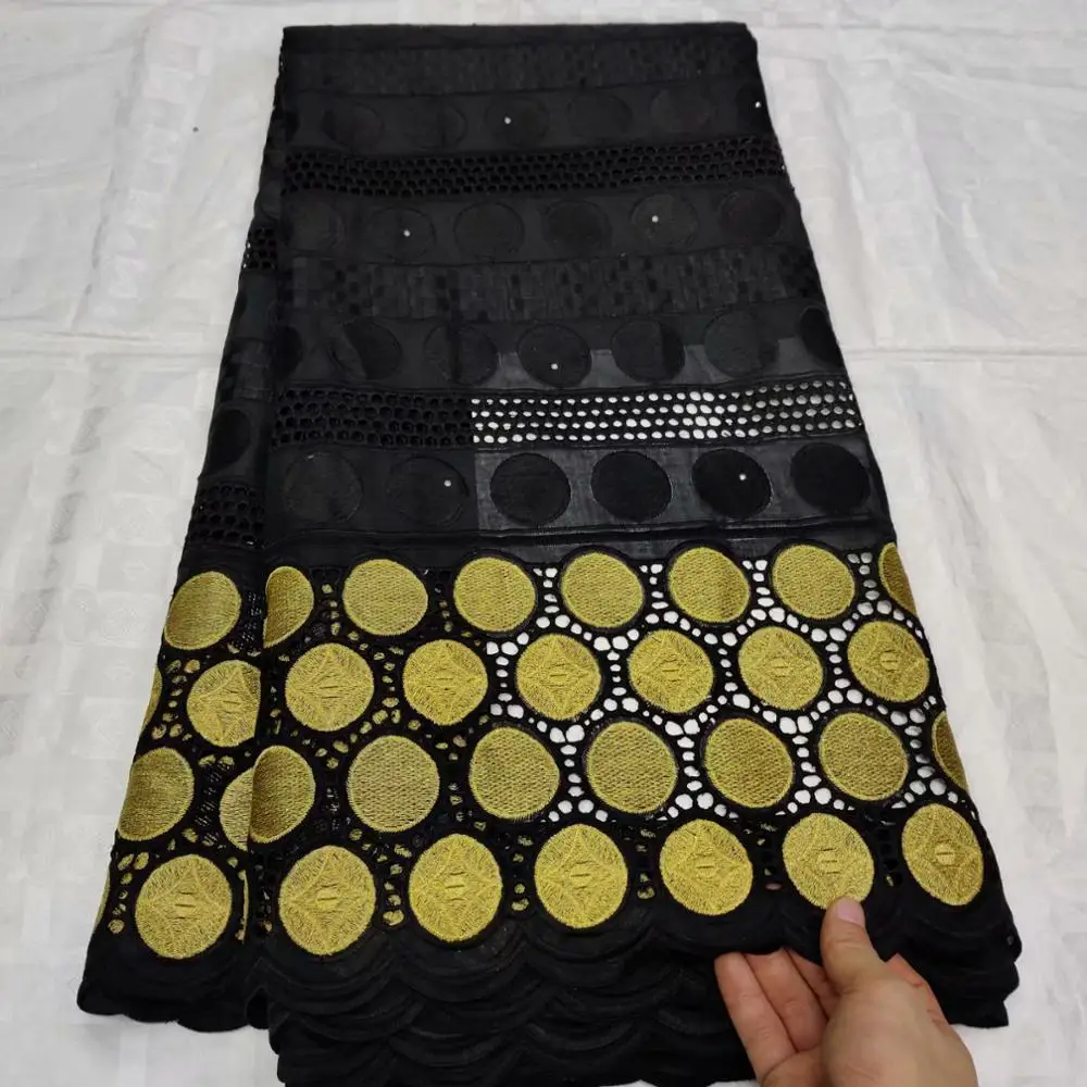 Горячая Распродажа швейцарское сухое кружево высокое качество кружева хлопок ткань из Дубая Африканское парчовое полотно 5 ярдов