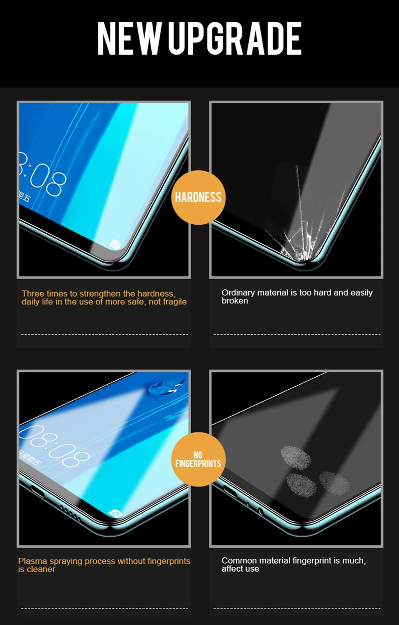 2 шт Полное закаленное стекло для samsung galaxy J6 Plus изогнутое защитное стекло Передняя пленка протектор на 9h