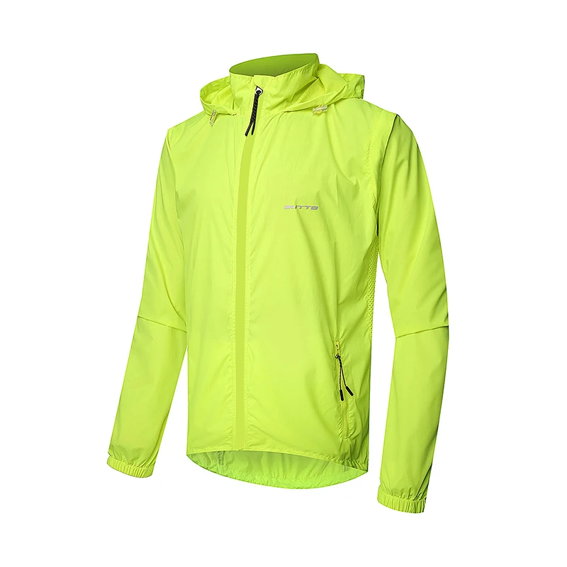 

Aidenkid Men's Cycling Jacket UV Protection Waterproof Outdoor Riding Breathable Sunscreen Jacket Nylon Hooded