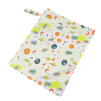 30*40cm cartoon single pocket diaper bag waterproof wet bag for baby diaper XJ 