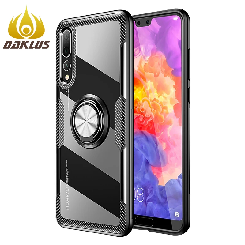 Прозрачный чехол для Huawei P20 армированный lite P Smart Lite P30 Plus 2019 силиконовый из ТПУ