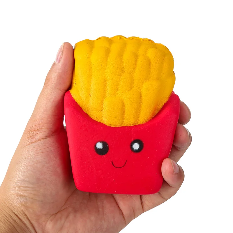 1 шт. картофеля-фри мягкие игрушки анти-стресс Jumbo из мягкой искусственной кожи(PU), игрушка для снятия стресса Антистресс антистресс для сжимания медленно распрямляющаяся игрушка