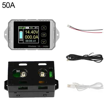 

Ammeter Voltmeter Wireless Coulometer Power Tool LCD Display Battery Capacity Watt Hour Temperature Multi Protection Test Meter