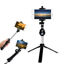 Выдвижная селфи палка штатив дистанционный затвор вluetooth для iPhone X 8 Plus samsung Galaxy S8 SP99