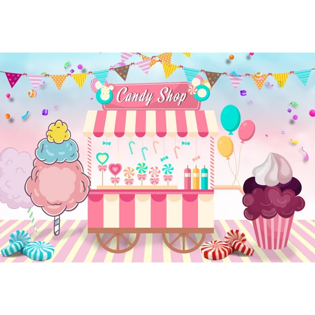YEELE Ice Cream Backdrop 10x8ft Kids Summer Birthday Party Photography Background Cute Sweet Happy Birthday Cake Table Decorations Banner Son Daughter Artistic Portrait Photo Booth Props Accessories & Supplies Electronics leatherbaits.fish