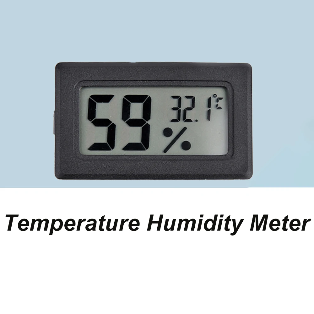 

Mini LCD Display Digital Temperature Humidity Meter Indoor Outdoor Standing Wall Hanging Temperature Humidity Test Analyzer