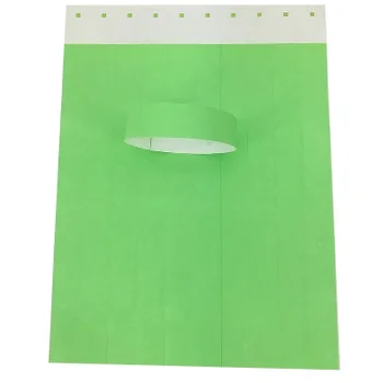 

500pcs Wholesale manufacture without logo tyvek material paper wristband paper wristbands