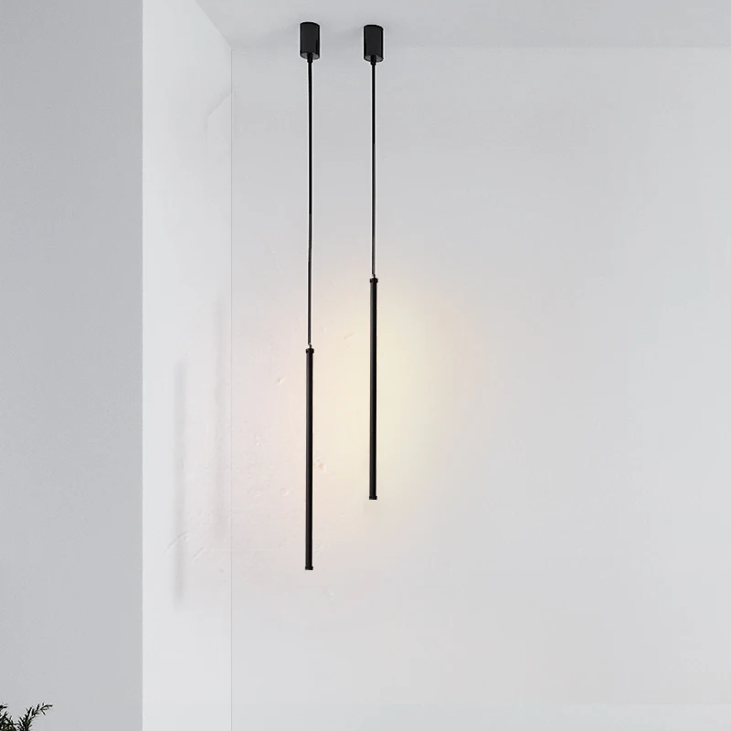 Черные подвесные светильники для Cofe прикроватной тумбочки с одной головкой, скандинавские подвесные лампы для дома, кухни, прихожей, коридора