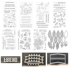 

2021 new craft making word greeting card scrapbook photo album stamp set