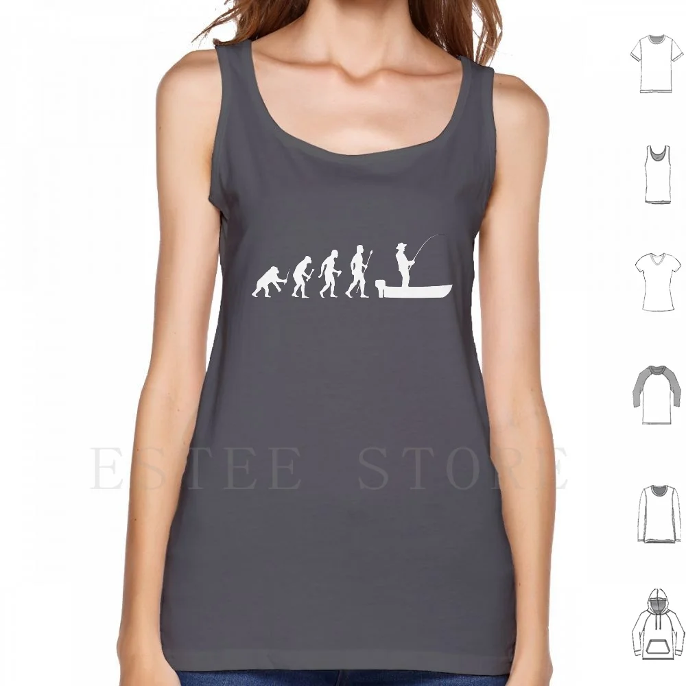 

Забавная Эволюция мужчины и лодки, рыболовные майки, жилет без рукавов, рыболовная лодка, Tinny Tinnie, рыбалка, рыба, рожденная в Dingy