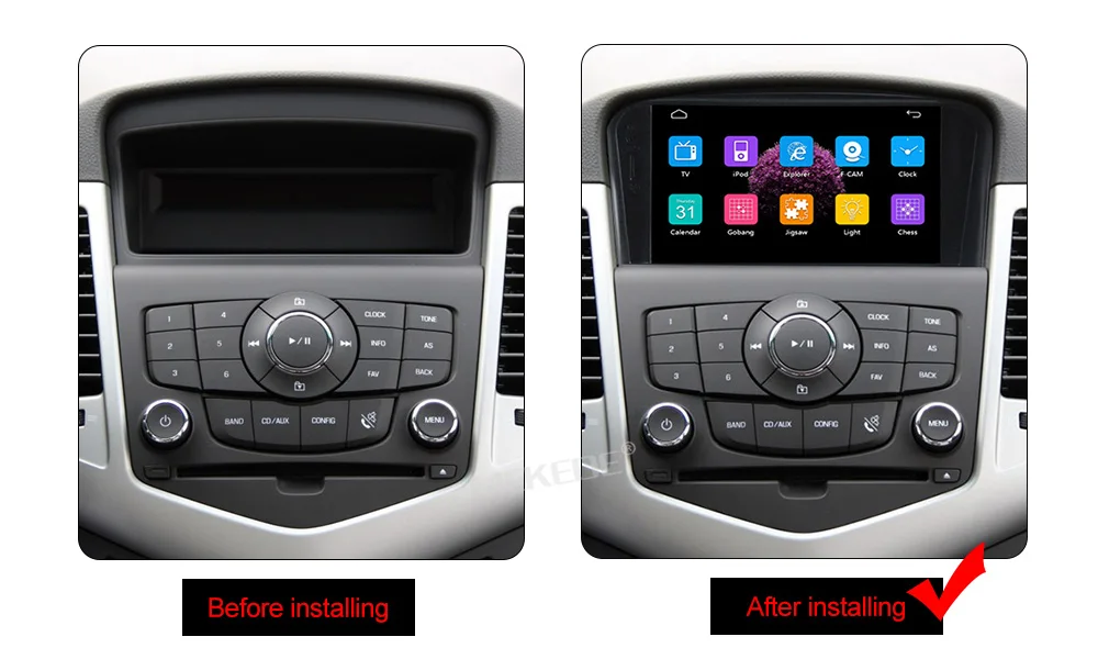 Clearance Two Din 7 Inch Car DVD Player For CHEVROLET CRUZE DAEWOO LACETTI With 3G Host Radio GPS RDS Bluetooth 1080P Ipod Free Maps 5