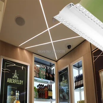 Online 10X2 M Sets/Lot Große T Stil Wall Washer Led Aluminium Gehäuse Konkaven Typ Led Profil Kanal Für Wand Beleuchtung
