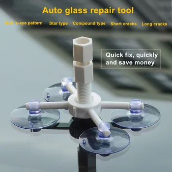 

Car Window Cracked Glass Repair Kit DIY Professional Windscreen Repair Tools Resin Glass Scratch Windscreen Crack Restore Glue