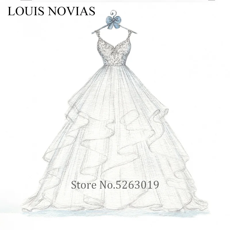 Свадебное платье LOUIS NOVIAS 2019 г. Новое поступление индивидуальный пошив свадебные