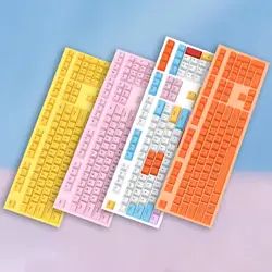 Ensemble de capuchons de touches universels, 108 pièces, ergonomique, avec rétroéclairage, pour clavier mécanique, accessoires pour clavier 