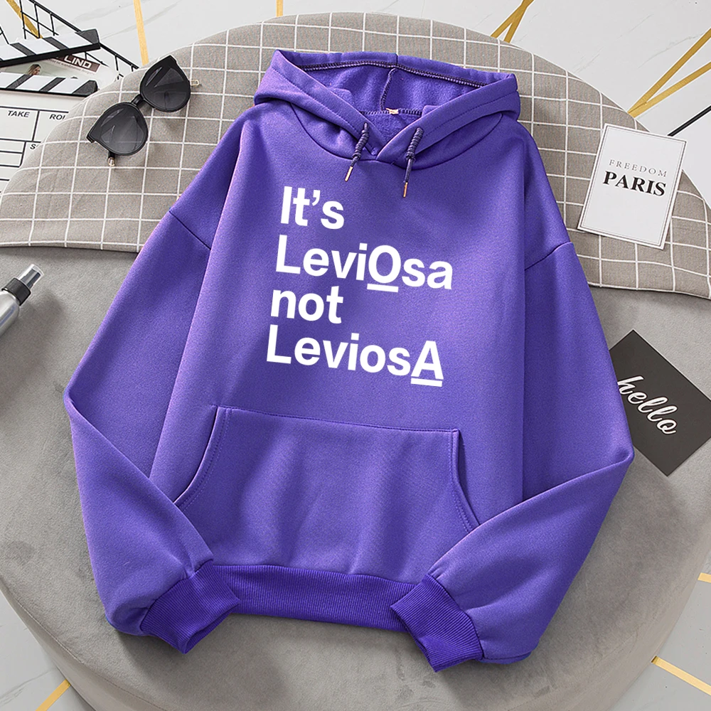 Осень зима 2021 женские толстовки с принтом It's LEVIOSA повседневные флисовые